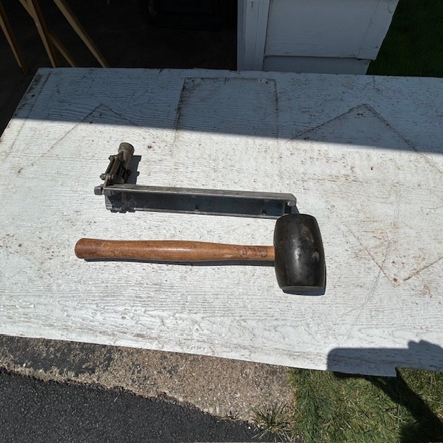 Corner Bead Tool and Rubber Mallet