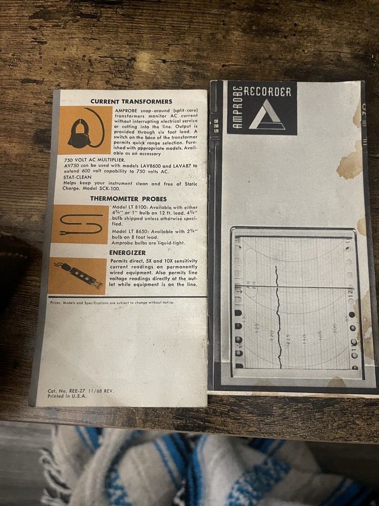 Amprobe Chart duel bay Recorder