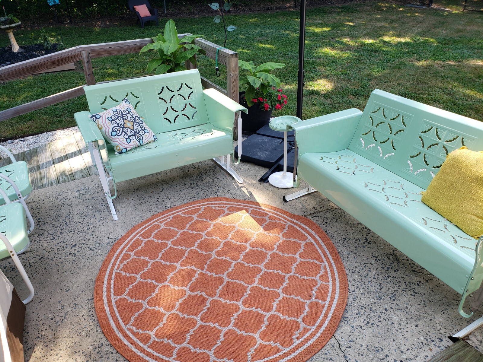 Vintage Bunting Glider Hanger Set Powder Coated