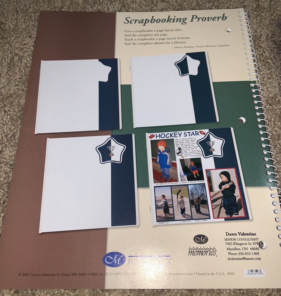 Creative Memories Lot Custom Cutting System Blades Patterns + Fast Formulas Book