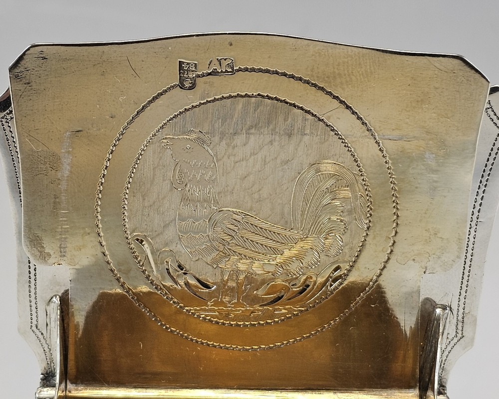 Large 19C Russian Silver Salt Throne