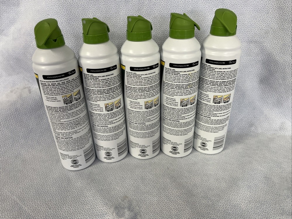 Box of 5 - Raid Essentials Ant, Spider & Roach Killer 27 Spray, 10 Oz