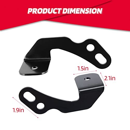 KEMIMOTO UTV Pod Light Brackets LED A-Pillar Light Mount, Compatible with