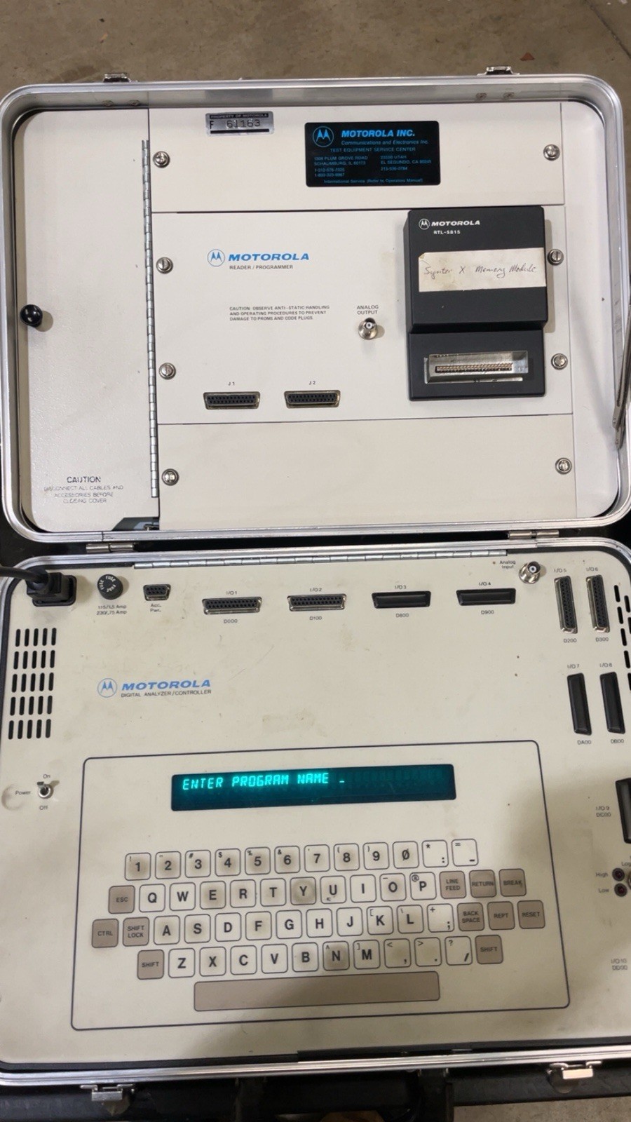 MOTOROLA R-1801A DIGITAL ANALYZER CONTROLLER READER PROGRAMMER RTL-5832