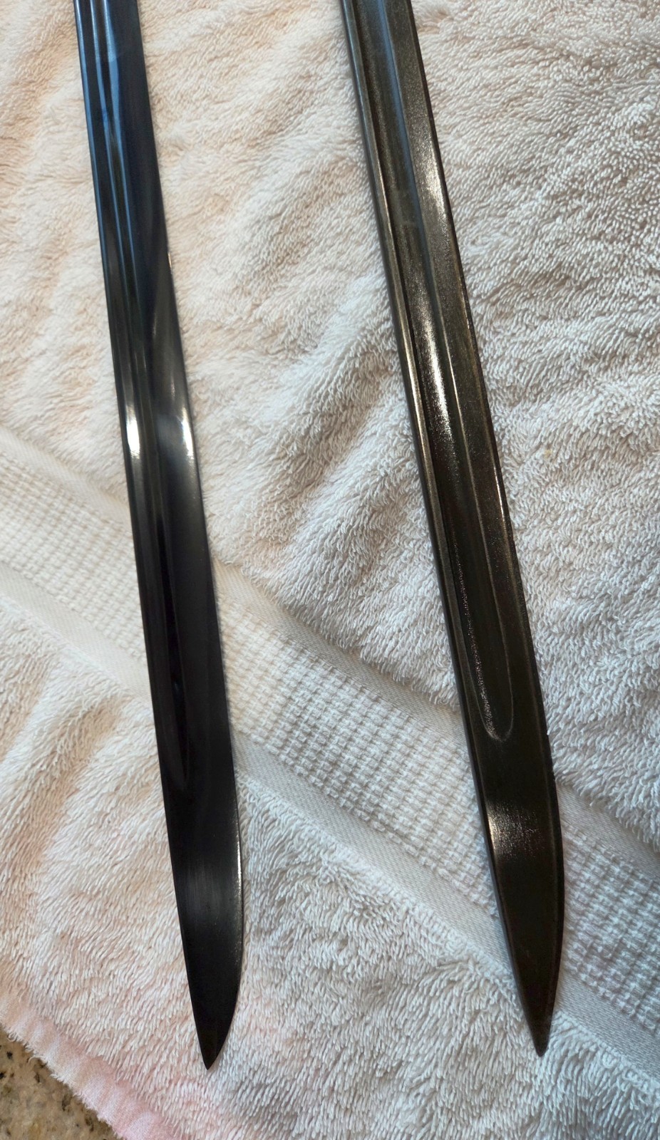 Real U.S. WWI Winchester Built M1917 Enfield Bayonet and a Repro also