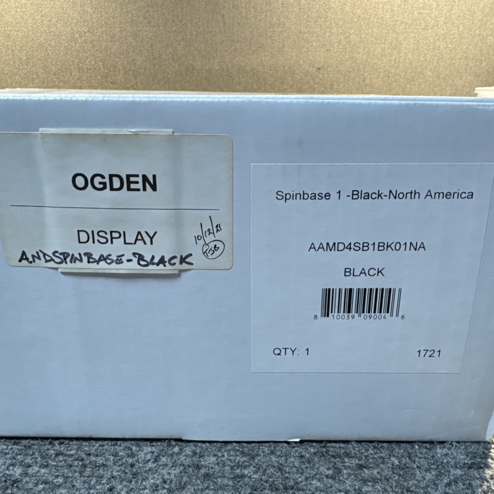 Andover SpinBase Turntable Speaker System — Black — OPEN BOX — No RCA