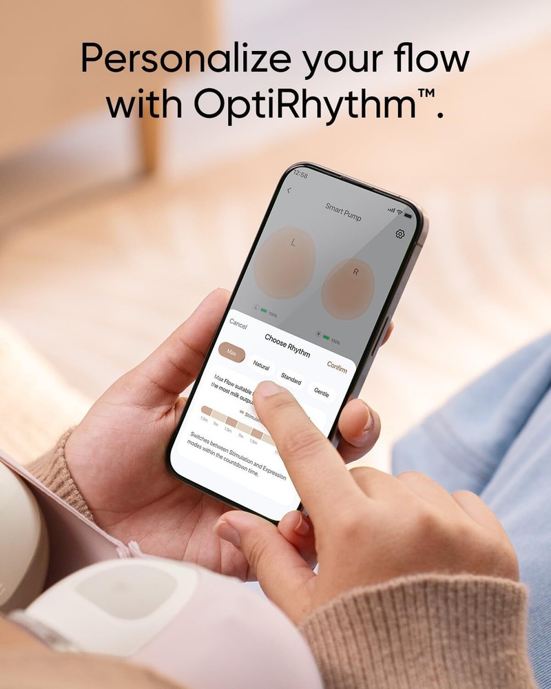 eufy Wearable Breast Pump E10 Hands-Free App Control Personalized Smart Rhythm