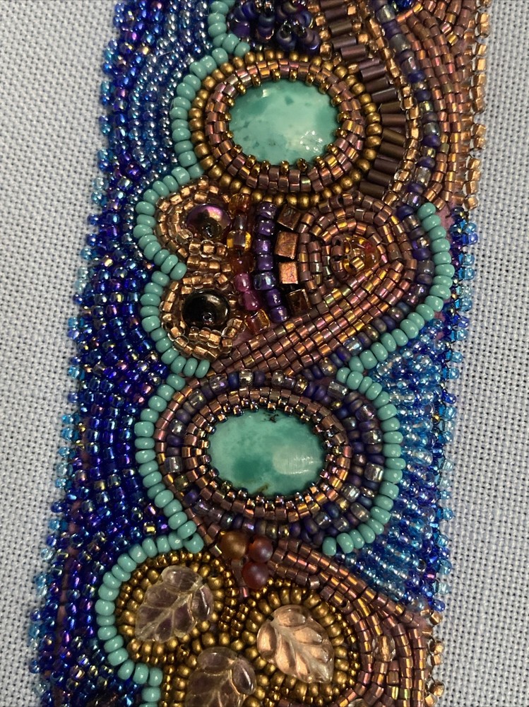 Unique Artisan Seed Beed & Gem Encrusted Bracelet
