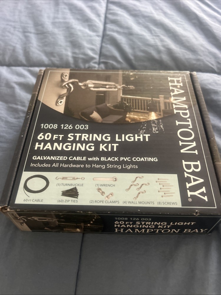 Hampton Bay String Light Installation Hardware Kit 60 Ft 12300-18