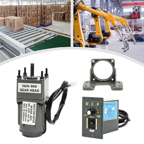 90:1 AC Reduction High Torque Gear Motor Controller Gear Motor Variable Speed