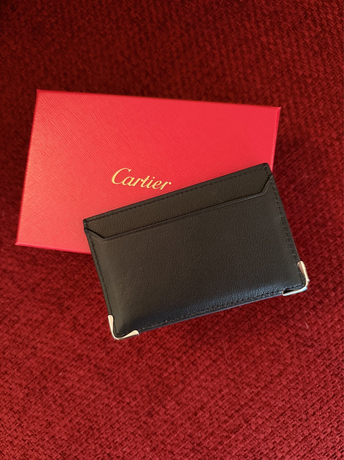 Cartier Cardholder Wallet Black Leather | NEW |Collectible Promotional AD Gift