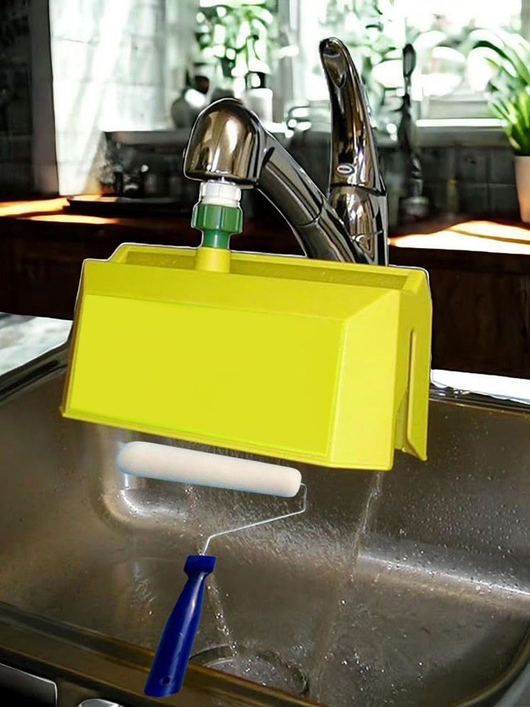 Pro Paint Roller Cleaner & Fluffer – Less Mess Washer Tool KU