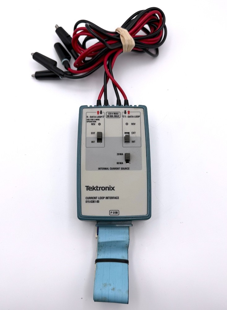 Tektronix 015-0361-00 Current Loop Interface Test Equipment Module w/ Leads VGC