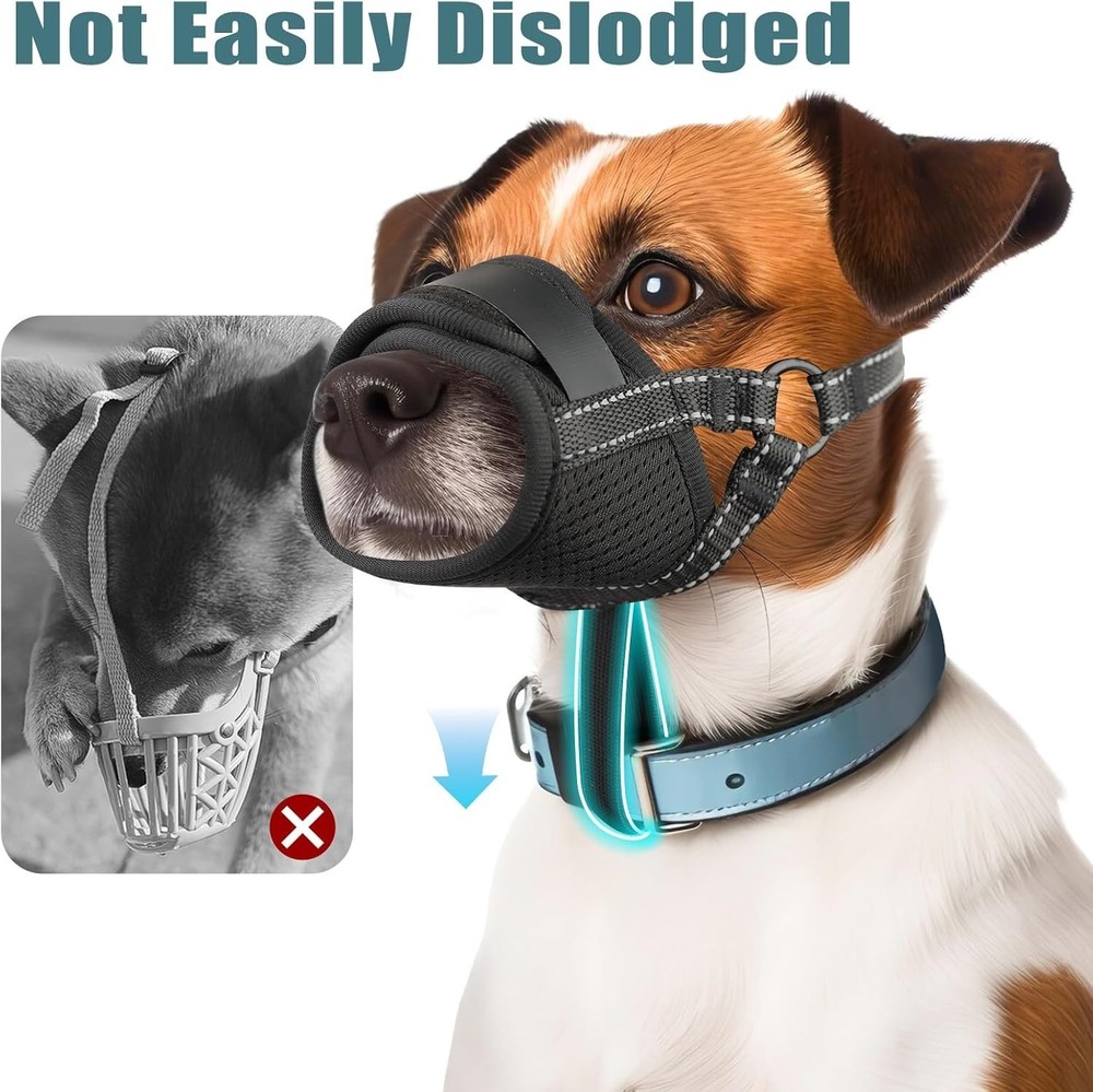 Comfortable Puppy Muzzle in XL - Breathable Mesh for Safe Training & Control