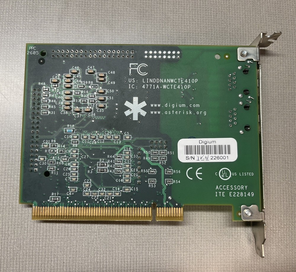 Digium TE210P Dual T1/E1 PCI Card