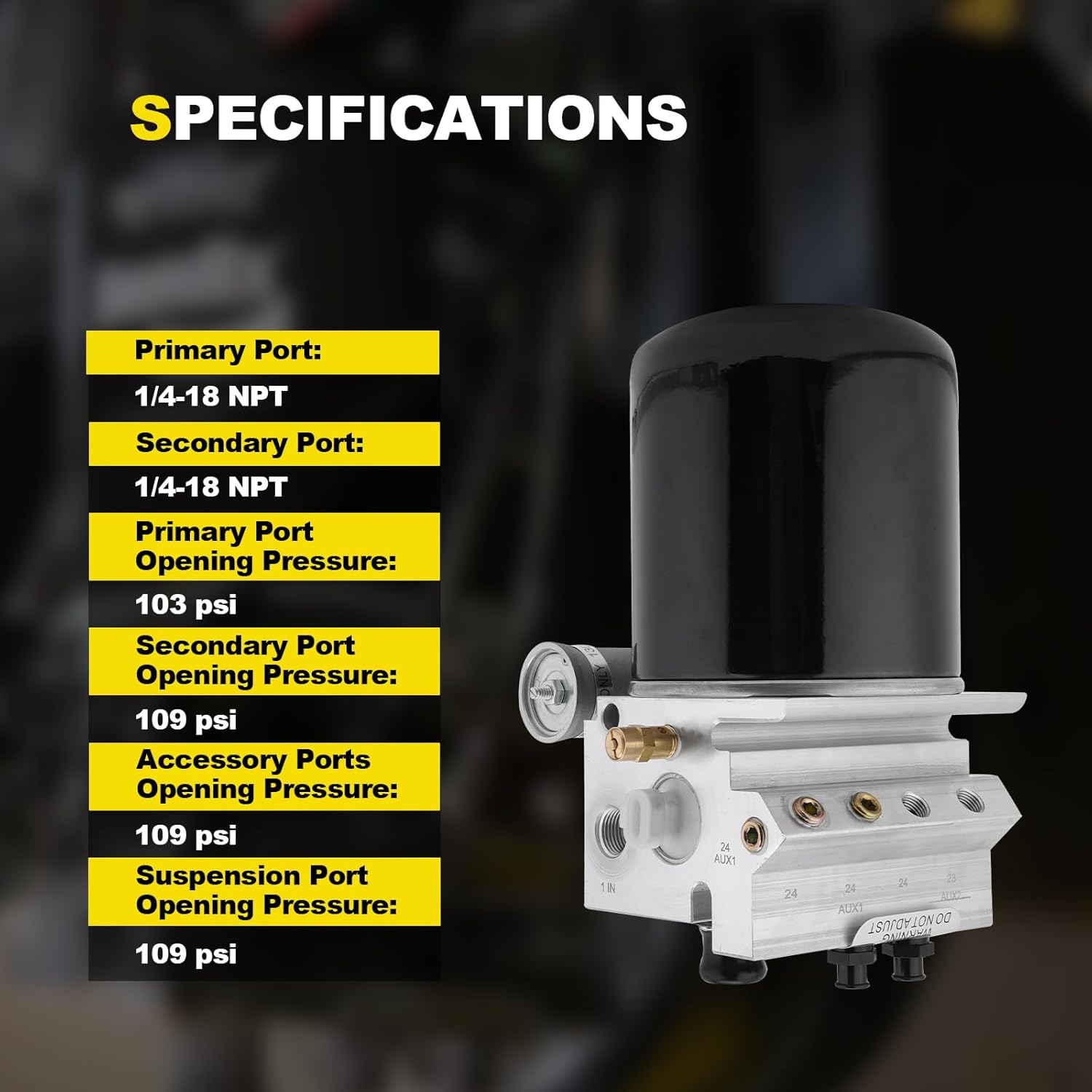 801266 Air Dryer 12V for Peterbilt Kenworth International Prostar Freightliner