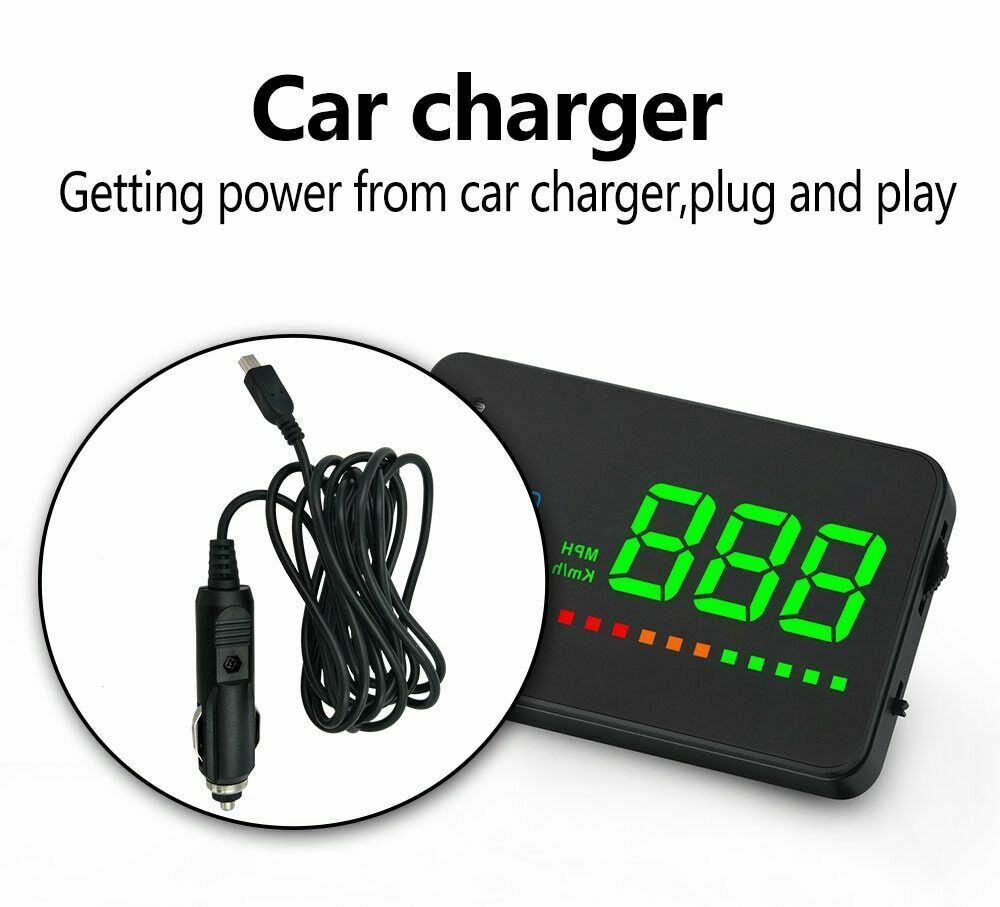 A2 Head Up Display GPS Digital Speedometer Electronics Auto Windshield Projector