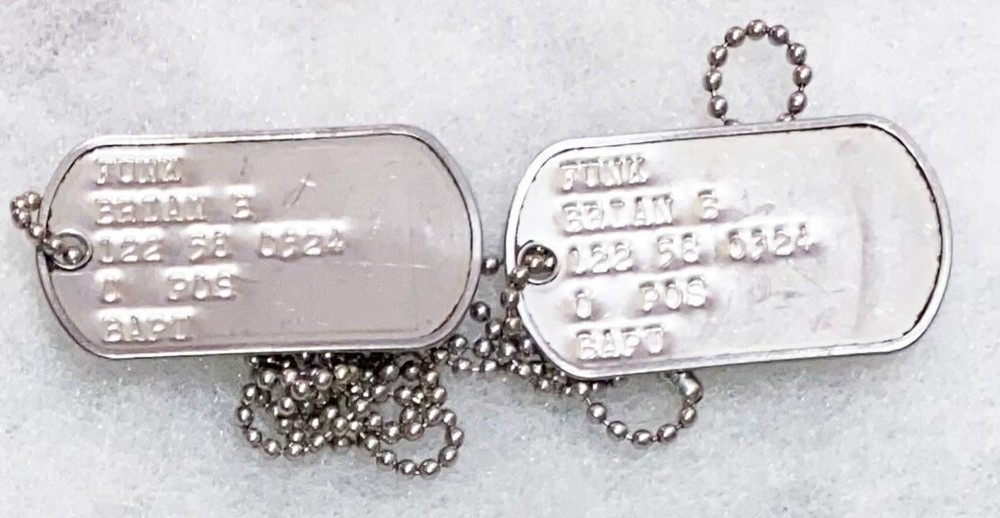 Brian Funk Dog Tag Set