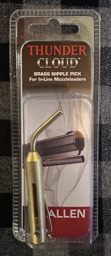 New! Allen Thunder Cloud Brass Nipple Pick For In-line Muzzleloaders - 87119A