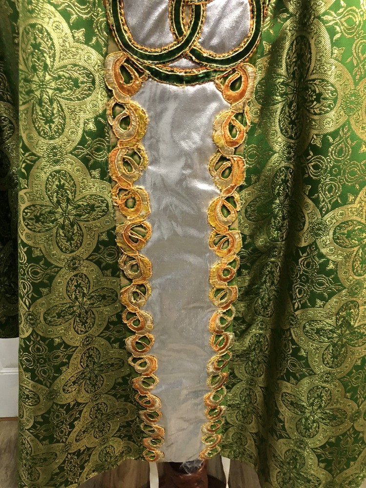 Green Gothic Style Holy Trinity Vestment