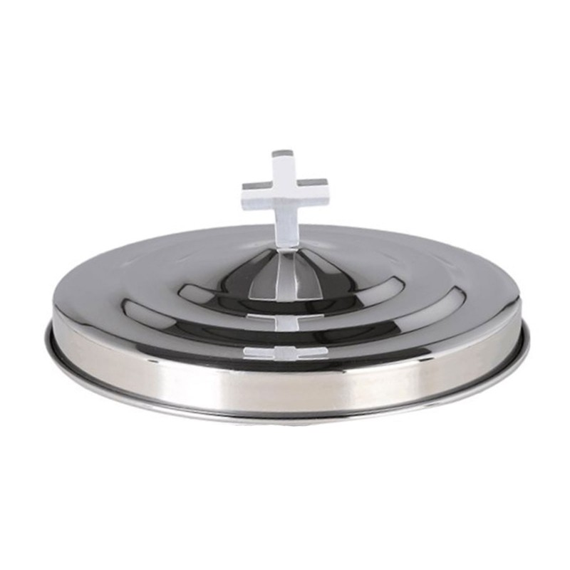 High Capacity 304 Stainless Steels Communion Plate Stackable Lid Included Space