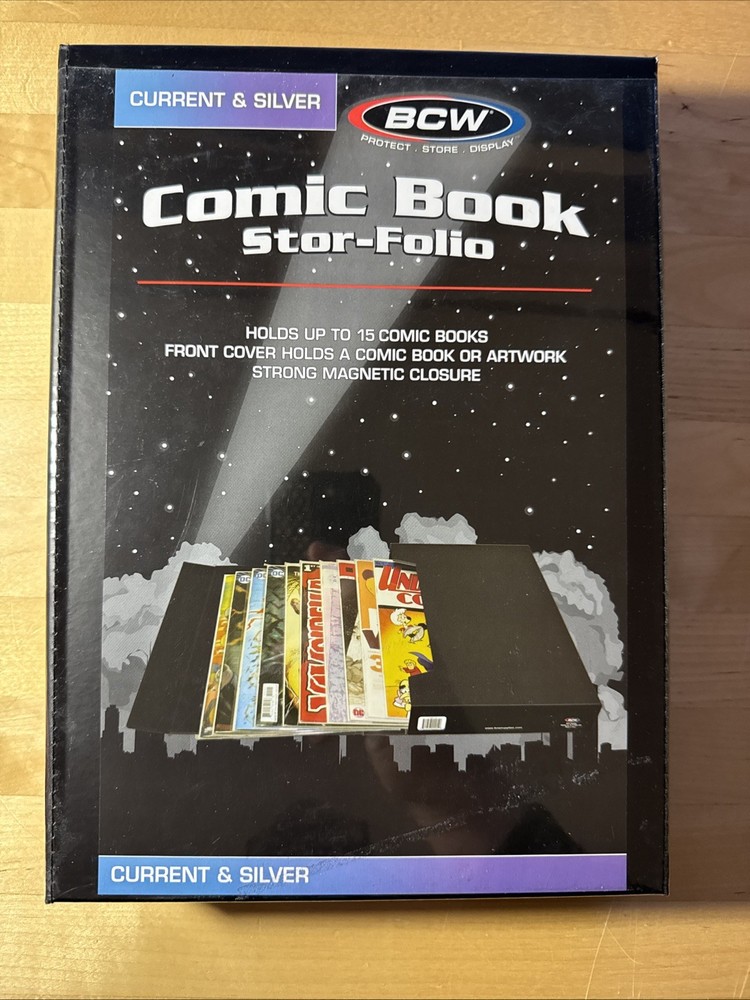 BCW Stor-Folio Comic Book Drop Back Portfolio Box - Black