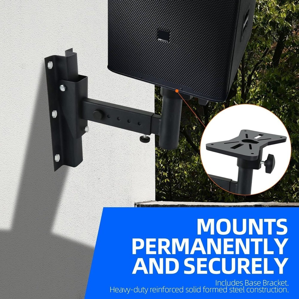 2 Pack Speaker Wall Mount 66 Lbs Universal Bookshelf Speaker Mounting Bracket