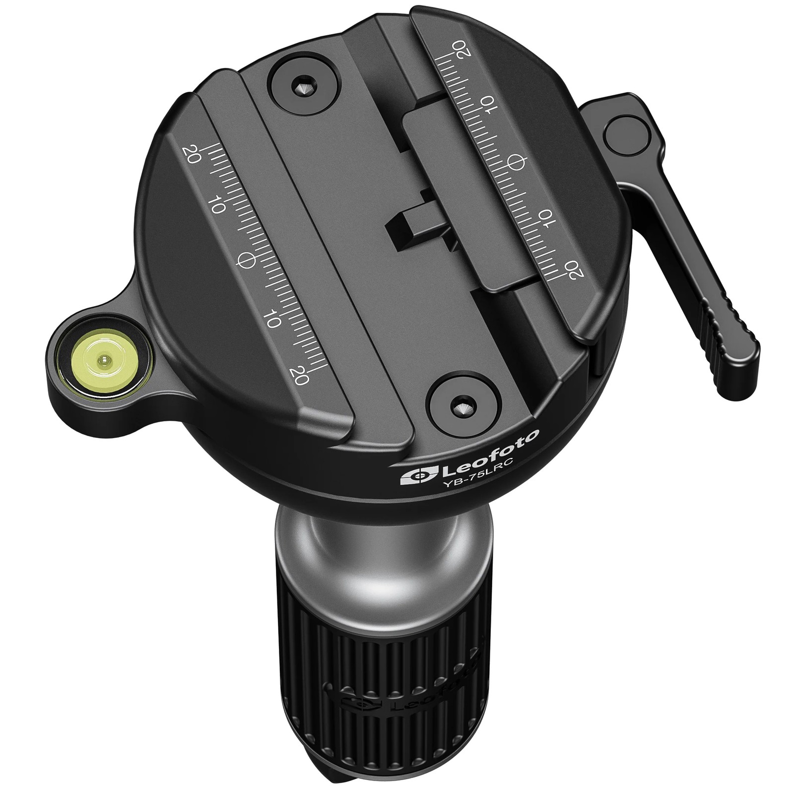 Leofoto YB-75LRC Leveling Head+BA-75 Half-Bowl Adapter for 75mm Bowl