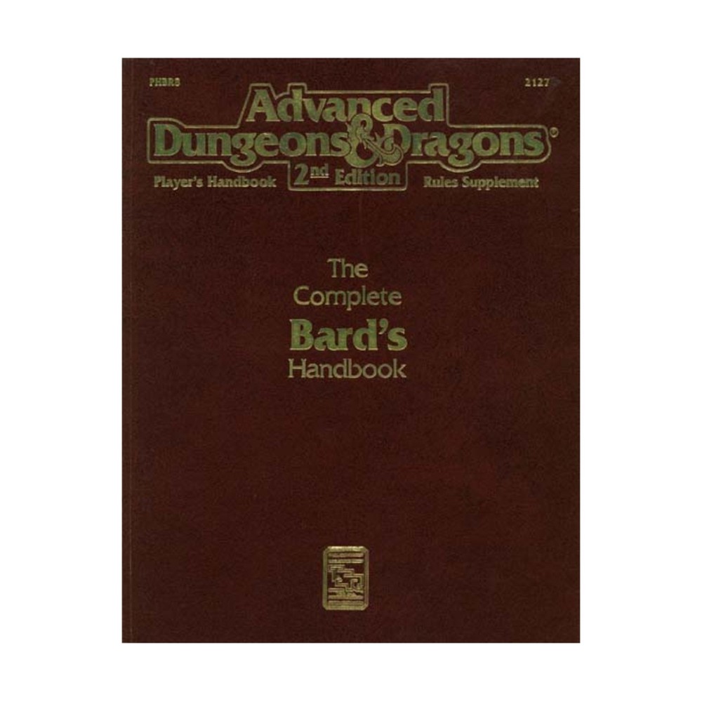 TSR AD&D 2nd Ed Complete Bard's Handbook (1st) VG+