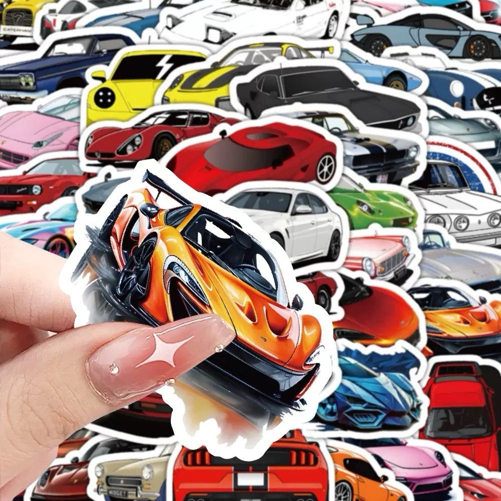 【！！ Ship to Japan Only ！！】日本国内限定発送 車 スーパーカー ステッカー シール ランダム 3枚 日本から発送します