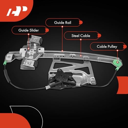 Electric Power Window Regulator Without Motor Front Passenger Side (RH)