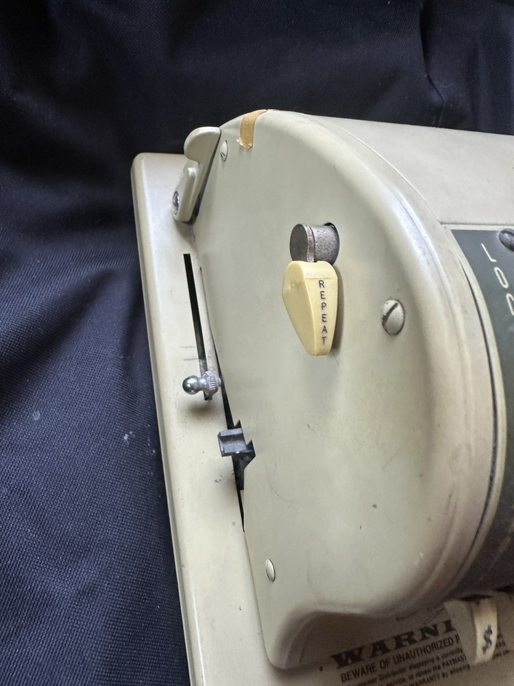 Paymaster Series S-1000 Check Writer with Key- Untested