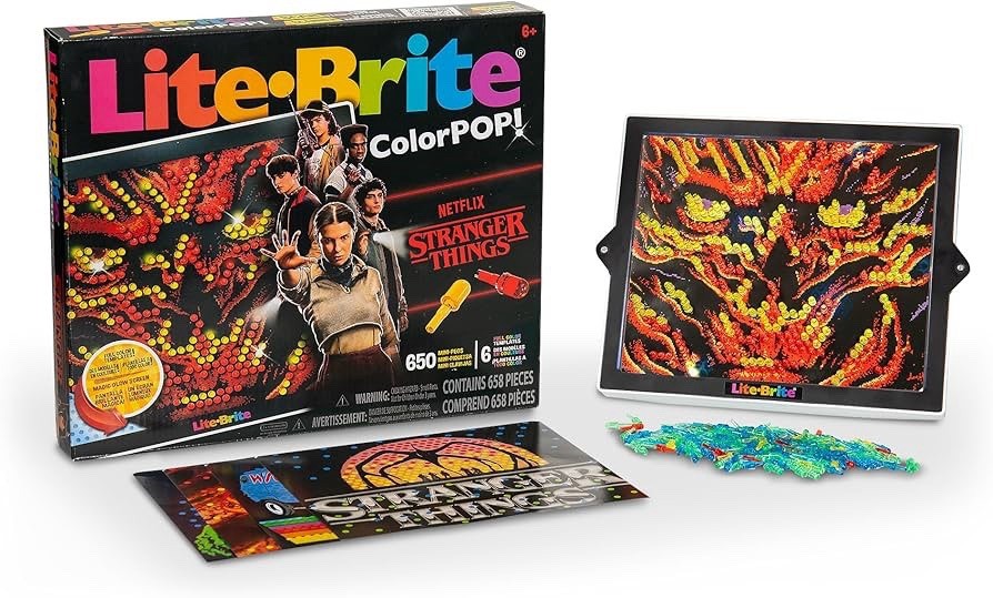 STRANGER THINGS Lite Brite Color POP SEASON 5 Vecna Demogorgon Hellfire NEW LOOK