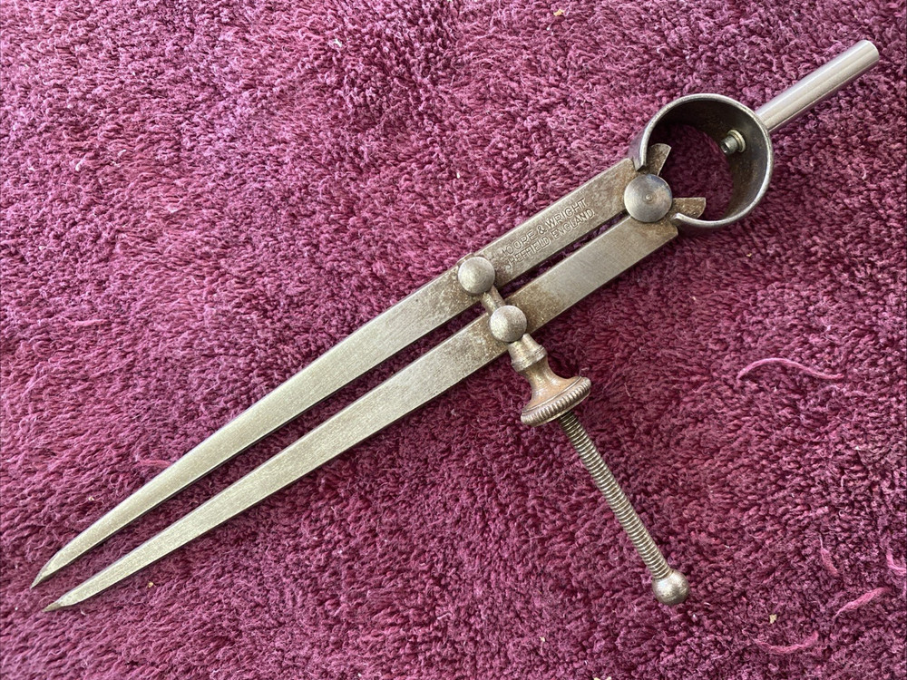 Moore & Wright Sheffield England 6” Spring Divider Wing Caliper Fine Adjust