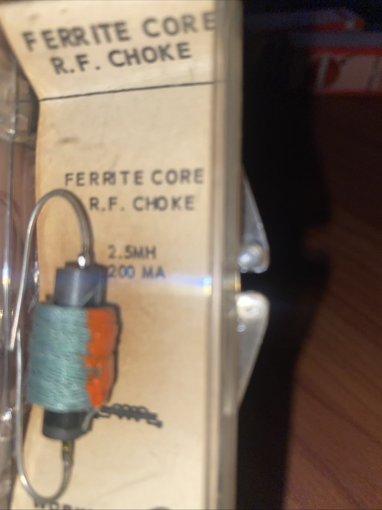 Workman Electronics 6302 RF Choke Ferrite core NOS