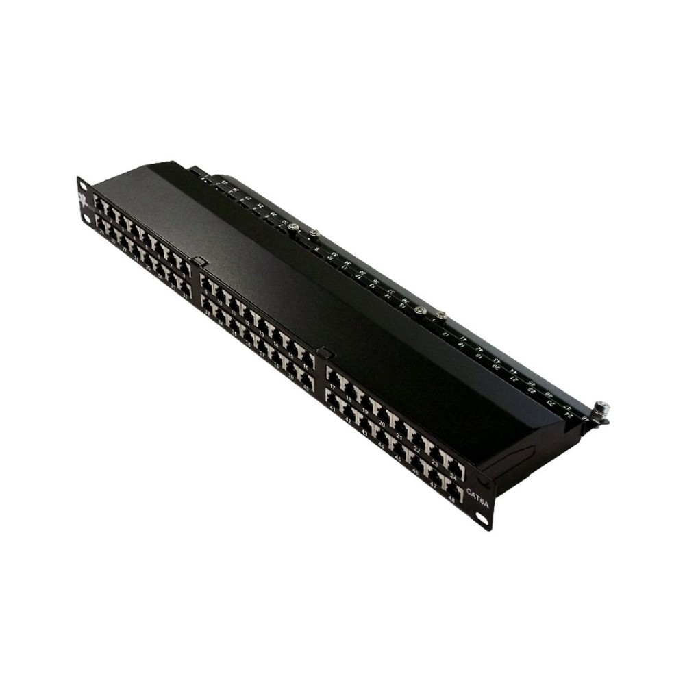 Vertical Cable Cat6A 48 Port Shielded Krone Type 19" Horizontal Rackmount 1U ...