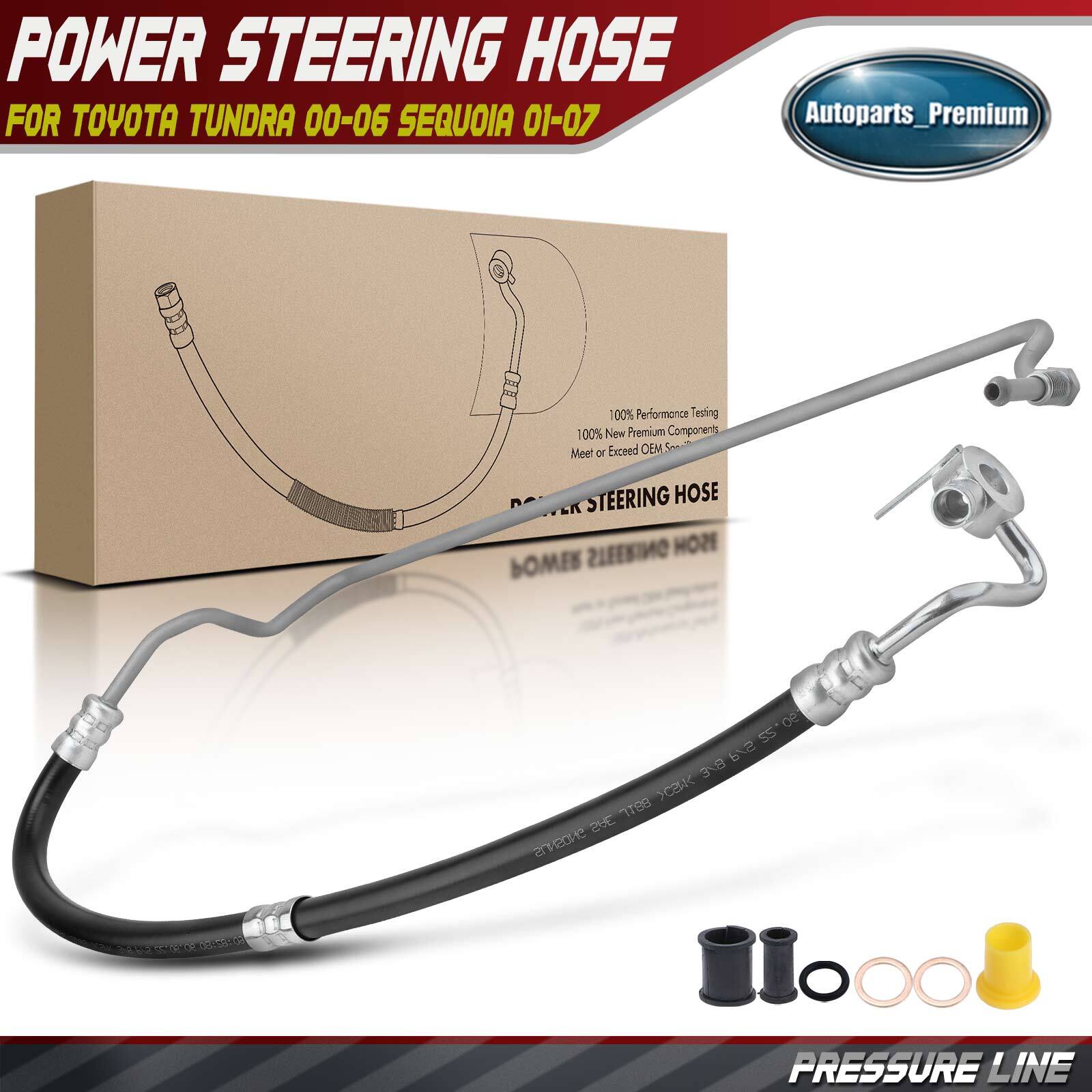 Power Steering Pressure Line Hose Assembly for Toyota Tundra 00-06 Sequoia 01-07