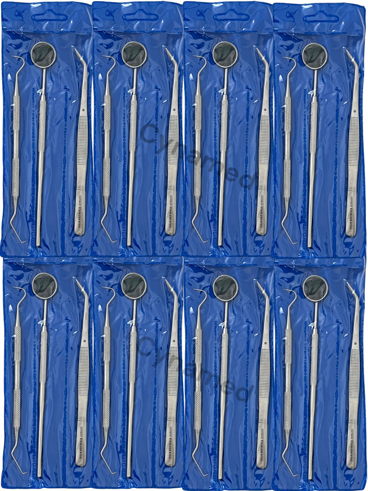 NEW 48 Instruments Basic Dental Set Mirror Explorer College plier -German Grade