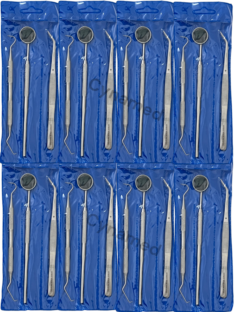 NEW 48 Instruments Basic Dental Set Mirror Explorer College plier -German Grade
