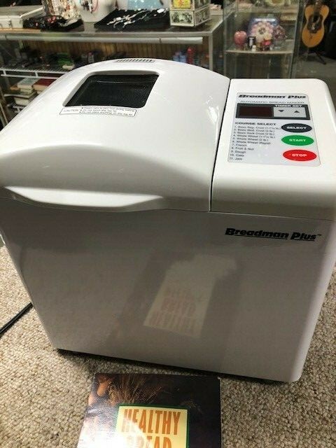 Breadman Plus TR700 bread machine with RECEPIE BOOK AND COMPLETE IT WORKS