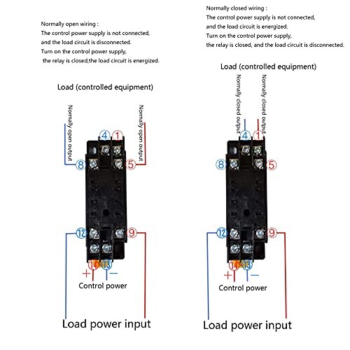 AC 110V Delay Timer Time Relay H3Y-2 0-60S Second & Base Socket DPDT (AC 110V)