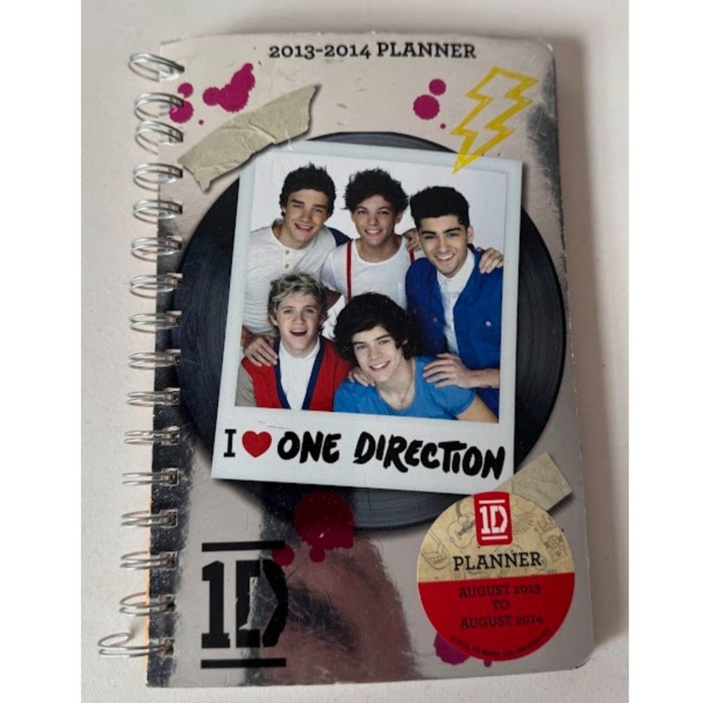 One Direction Spiral Bound Agenda Planner Journal 2013-2014