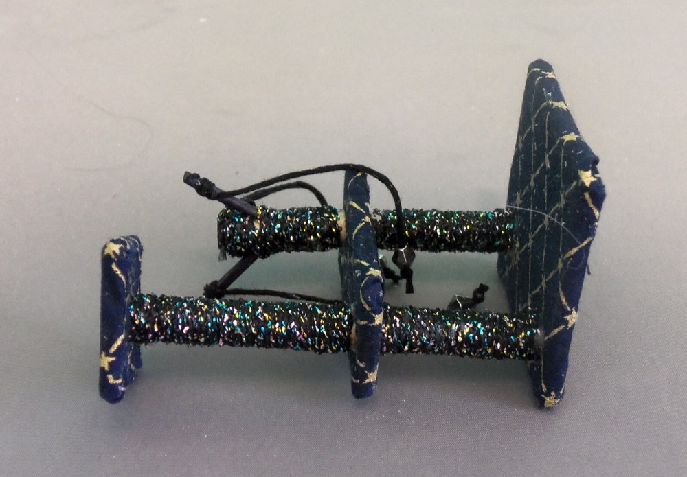 Dollhouse Miniature 1:12 Scale Navy Diamond Cat Tree (E) #3620