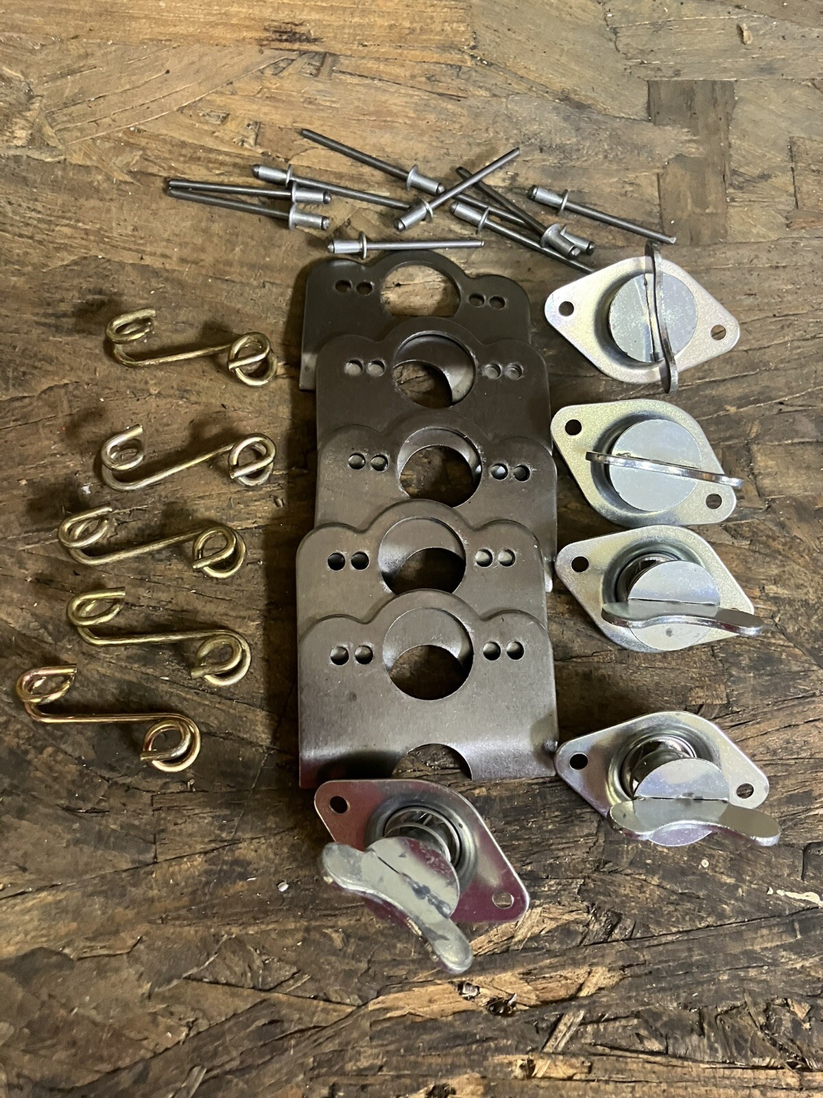 5 STEEL 5/16" BY.500" 1/4 Quick Turn WINGED FLUSH HEAD SELF EJECT Dzus Kit