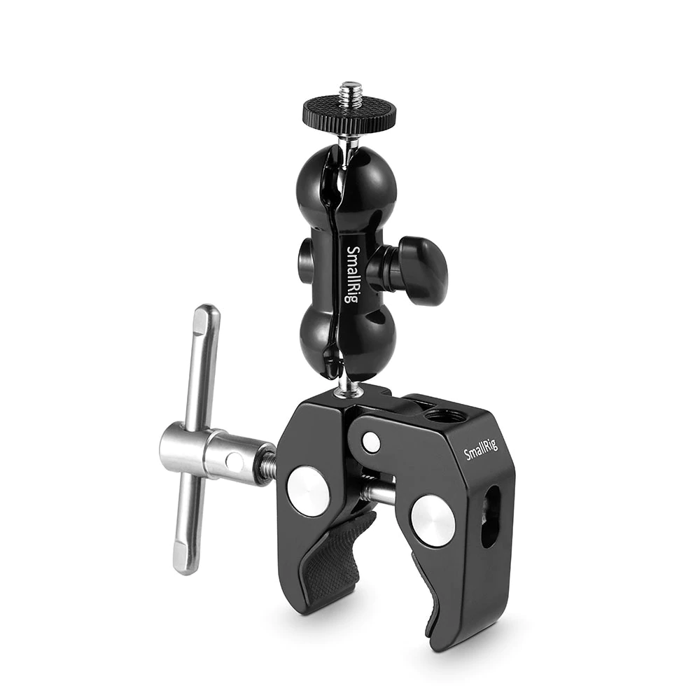 SMALLRIG Cool Ballhead Arm Super Clamp Mount Multi-Function Ball Adapter 1138