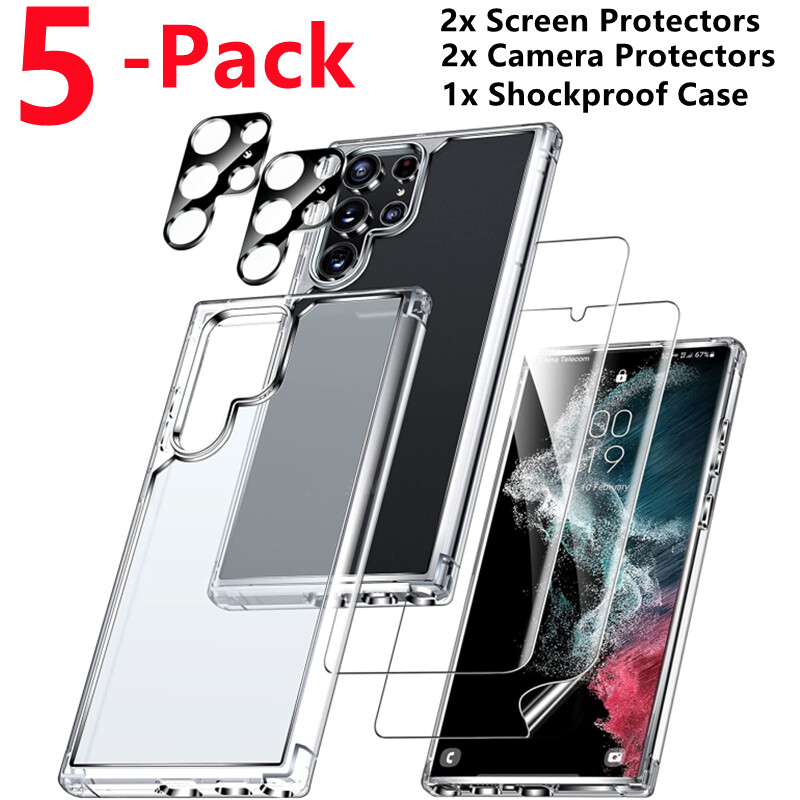 Hydrogel Screen Protector Camera Protector Shockproof Case for Samsung S24 Ultra