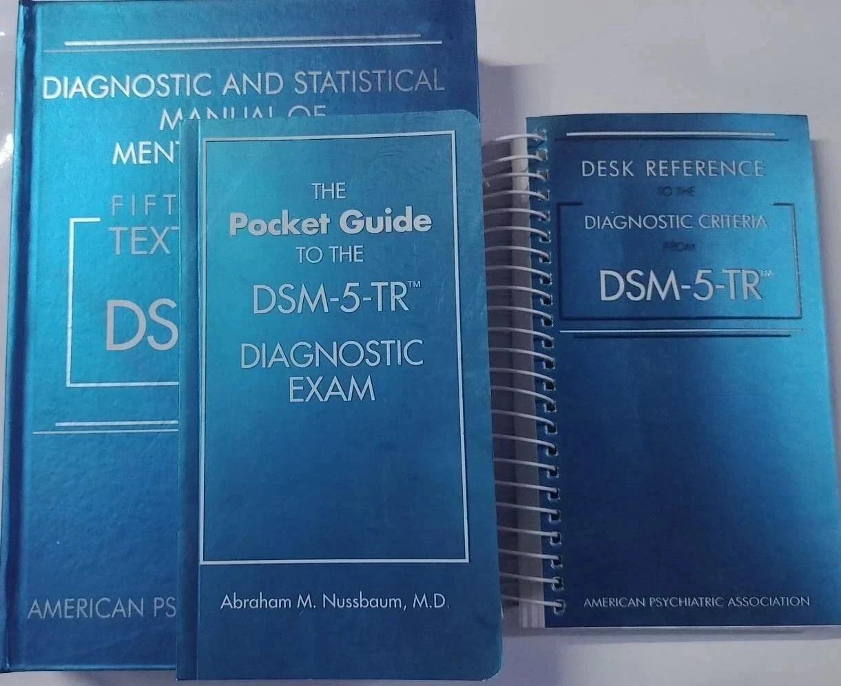 DSM 5 TR Hardcover & Desk Reference & Pocket Guide To Diagnostic Exam Combo Pack