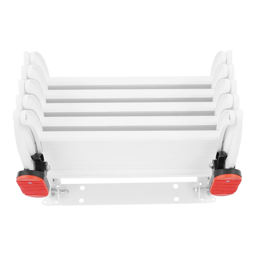 Attic Loft Pull Down Ladder 5 Step Wall Mounted Folding Loft Ladder Stairs White