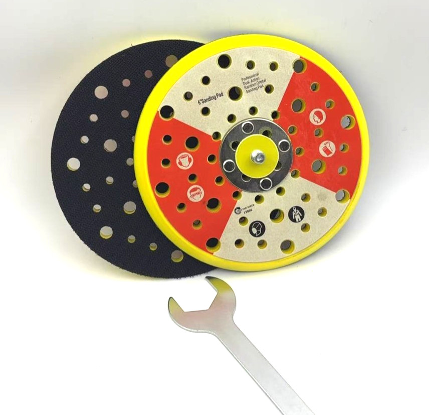 DYH Premium 6" Multi Hole Disc Hook and Loop Medium Sander Backing Pad