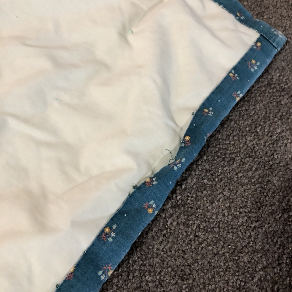Handmade Patchwork Plaid Quilt Bedspread Blanket 94”x 82” Large
